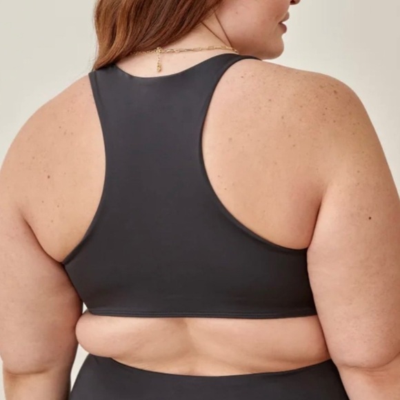 Reformation 2X Gwen Ecomove Bra plus size 0467 black racer back ecomove - Picture 2 of 10